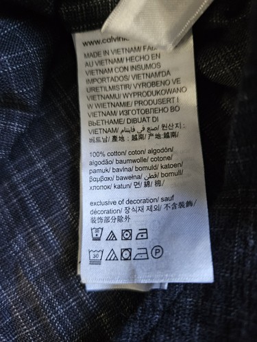 Calvin Klein Mens XXL Long Sleeve Blue Shirt NWT - Picture 8 of 9
