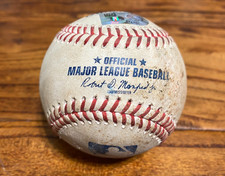 Brenton Doyle Rockies Game Used Baseball 8/27/2025 Astros Valdez Hit Double Play