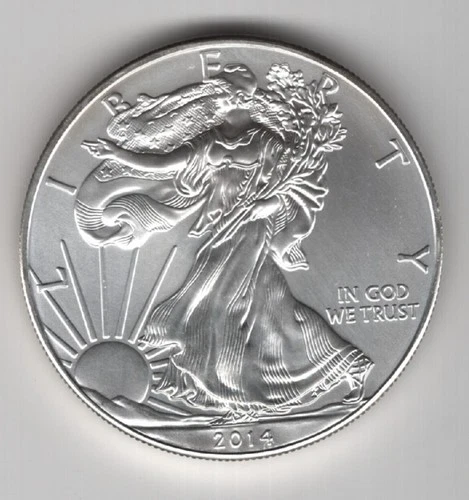 2014 WALKING LIBERTY AMERICAN EAGLE .999 FINE SILVER DOLLAR COIN 1oz. $1 USA