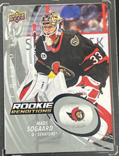 22-23 2022-23 UPPER DECK TRILOGY MADS SOGAARD ROOKIE RENDITIONS #RR-13 RC SENS