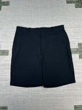 Nike Velocity Golf Shorts Mens 35 Black Dri Fit Stretch Swoosh Logo Mid Rise