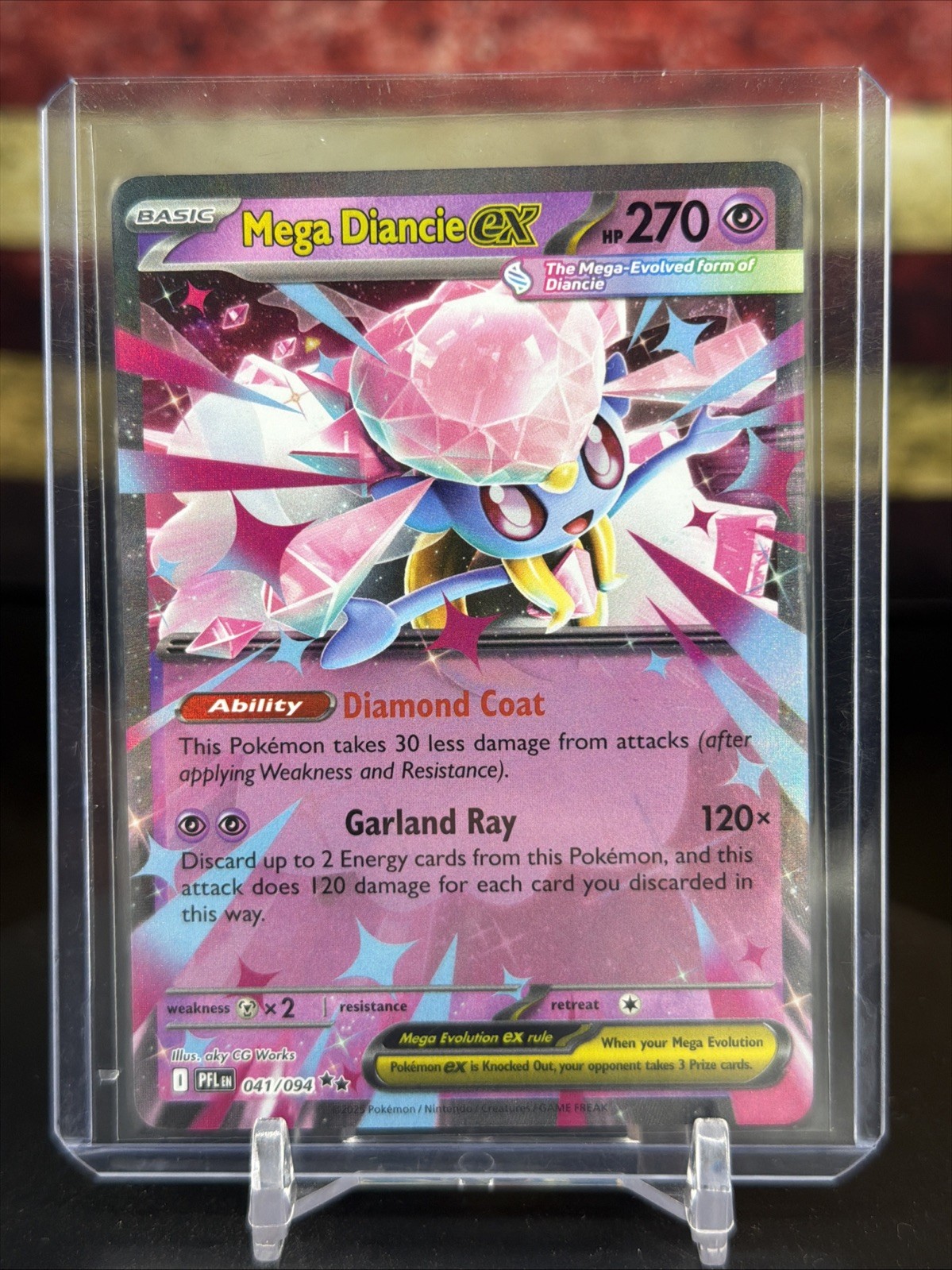 Mega Diancie Ex 041/094 Phantasmal Flames Pokemon TCG NM