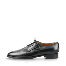 Gucci mini double g Leather Dress shoes 9.5 Men's Black 643621 The left foot ins