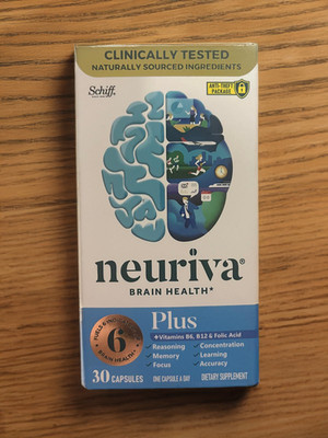 Neuriva Plus |  Brain Health Supplement |  Free Shipping | Exp 2026 or later