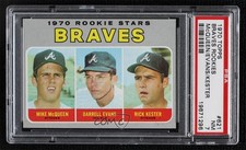 1970 Topps Rookie Stars Mike McQueen Darrell Evans Rick Kester #621 PSA 7 2d2