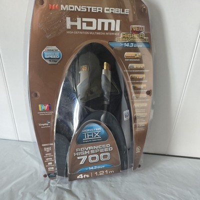 Monster Cable HDMI High Speed 700 HDMI Cable 4 Ft 10.2 Gbps