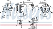 Kompressor Klimaanlage ** FIRST FIT ** NISSENS 890667 für FIAT LANCIA 12V BRAVO