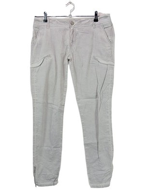BLUE FIRE Hüfthose Damen Hose Gr. DE 42 weiß Casual-Look