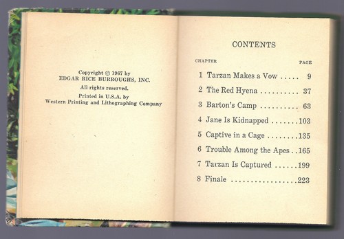 1967 Tarzan The Mark of the Red Hyena, Big Little Books Edition - Picture 4 of 5