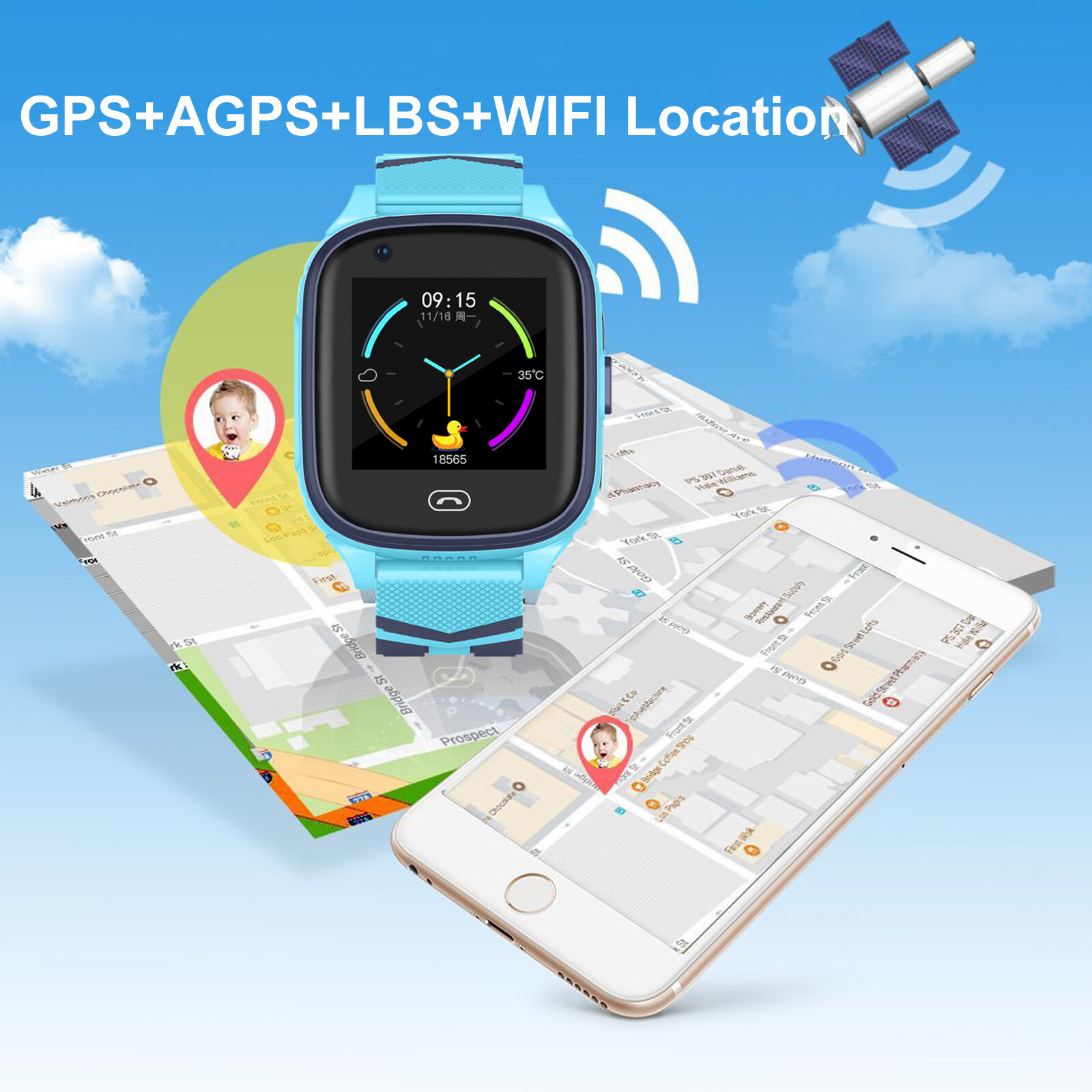 time watch gps tracker tw303h