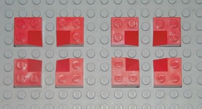 LEGO 8 x Dachstein Ecke Innenecke 3046 rot Slope Roof Brick Creator City Haus