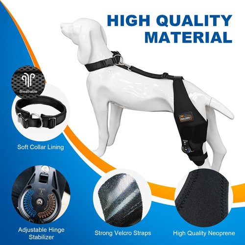 Adjustable Dog Knee Brace with Extra Collar Support for Torn Acl Hind Leg Tea... - Picture 4 of 7