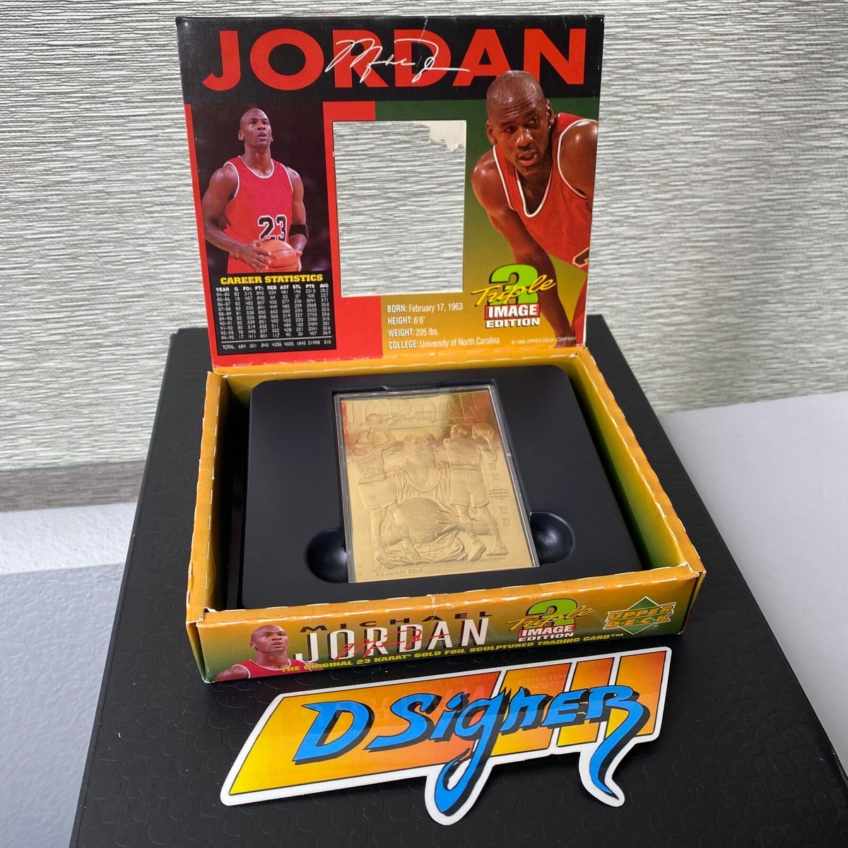 Upper Deck Triple Image Edition Michael Jordan, 23 Karat Gold Foil