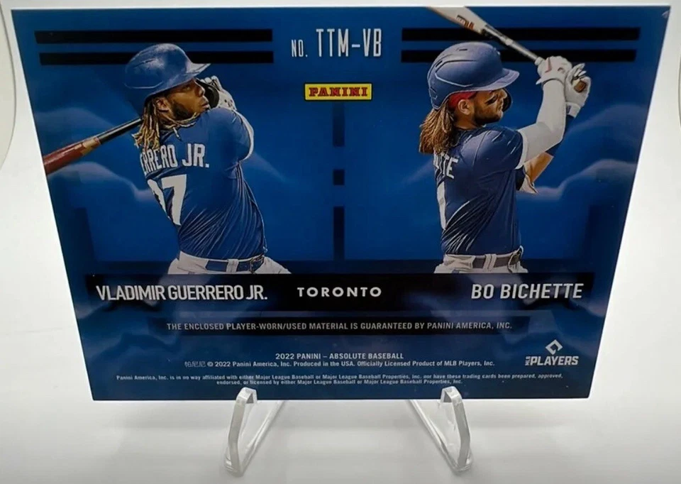 Vladimir Guerrero/Bo Bichette (Dual Patch Player Worn) /199 Toronto Blue Jays - Image 2 of 2