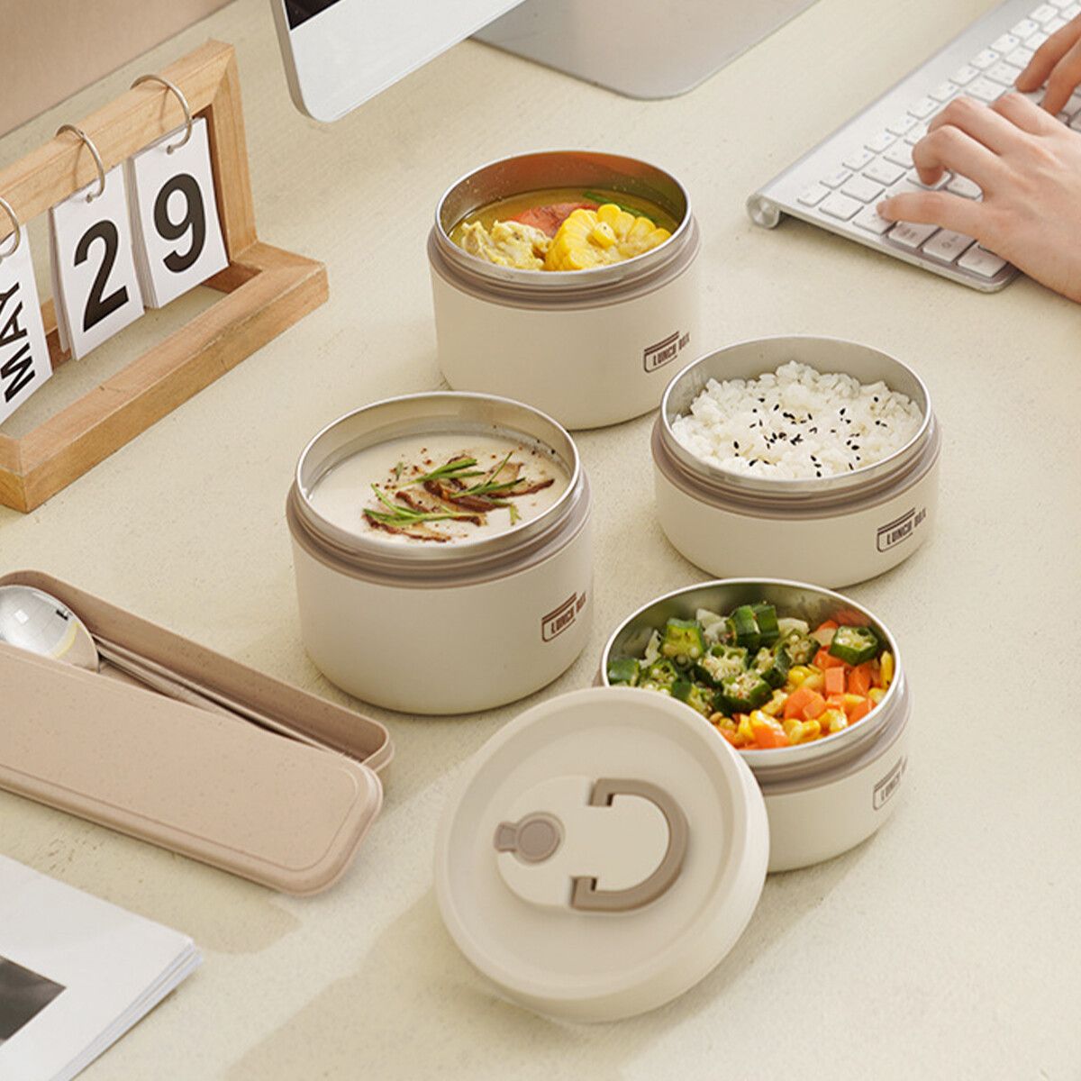 thermal lunch box set