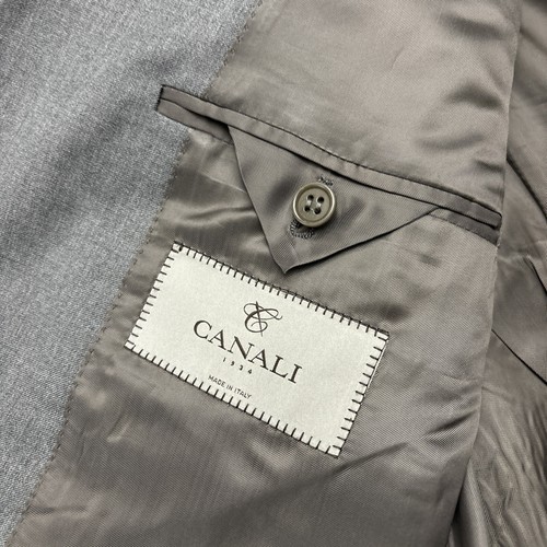 CANALI Herren Wolle Grau Blazer Sport Mantel Jacke Gr. US 48R (EUR 58R) - Bild 9 von 18