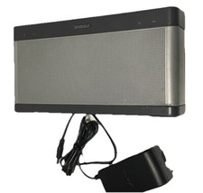 Bose Soundlink III Bluetooth Speaker-Silver Bose Sound  Strong Battery /Adapter