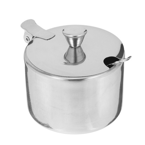 Seasoning Jar with Spoon Stainless Steel Container Countertop Containers - Bild 6 von 12