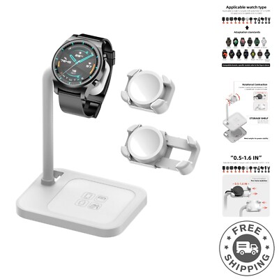 Elegant Universal Smartwatch Stand with Non-Slip Base - USB Tabletop Mount