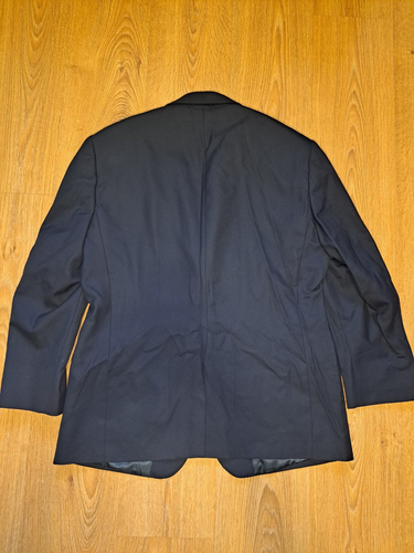 Stafford Blazer Mens 44S Navy Blue Gold Buttons Wool Suit Jacket Sport Coat - Picture 11 of 12