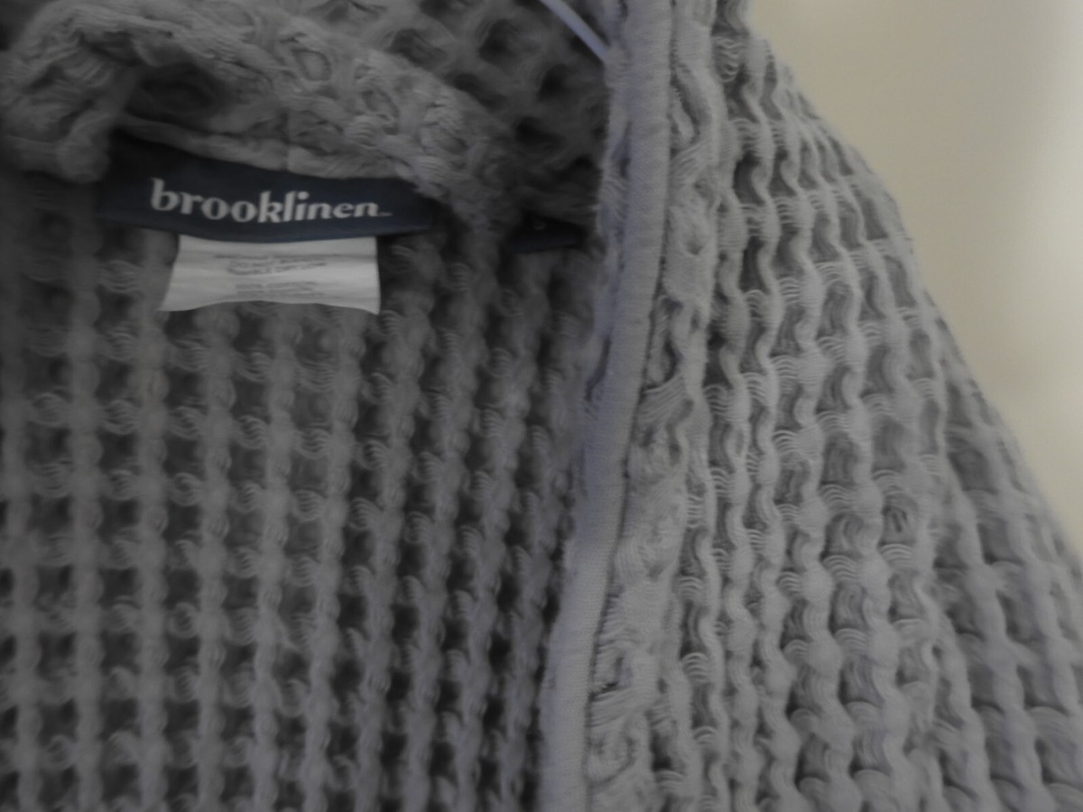 Brooklinen Gray Waffleknit Towel Bath Robe Size Small, Free Shipping! View 2