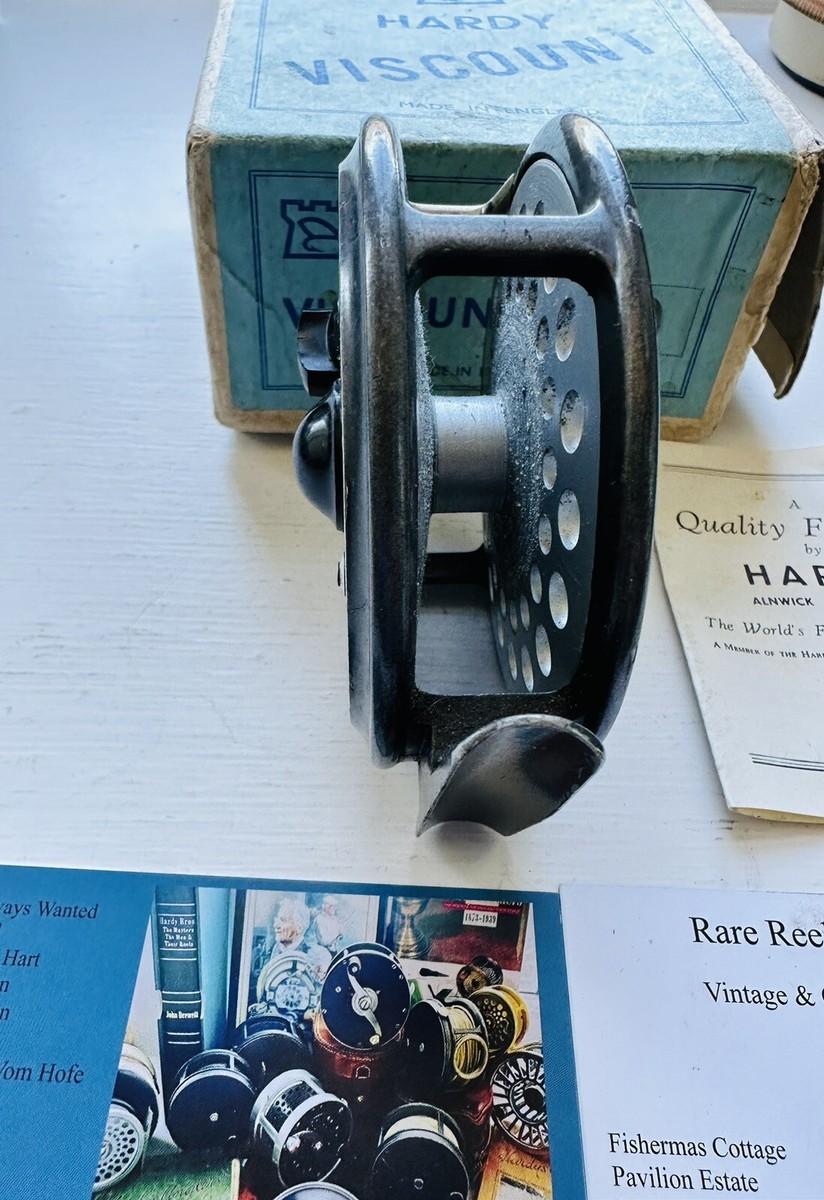 ヴィンテージ Hardy VISCOUNT 130 Vintage Hardy Viscount 130 Trout Fly Reel with Original Box