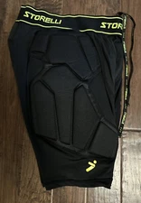 Storelli BodyShield 2.0 Goalkeeper Slider Shorts, Black, S