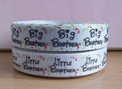CHARACTER RIBBON - LITTLE BROTHER/BIG BROTHER | eBay UK