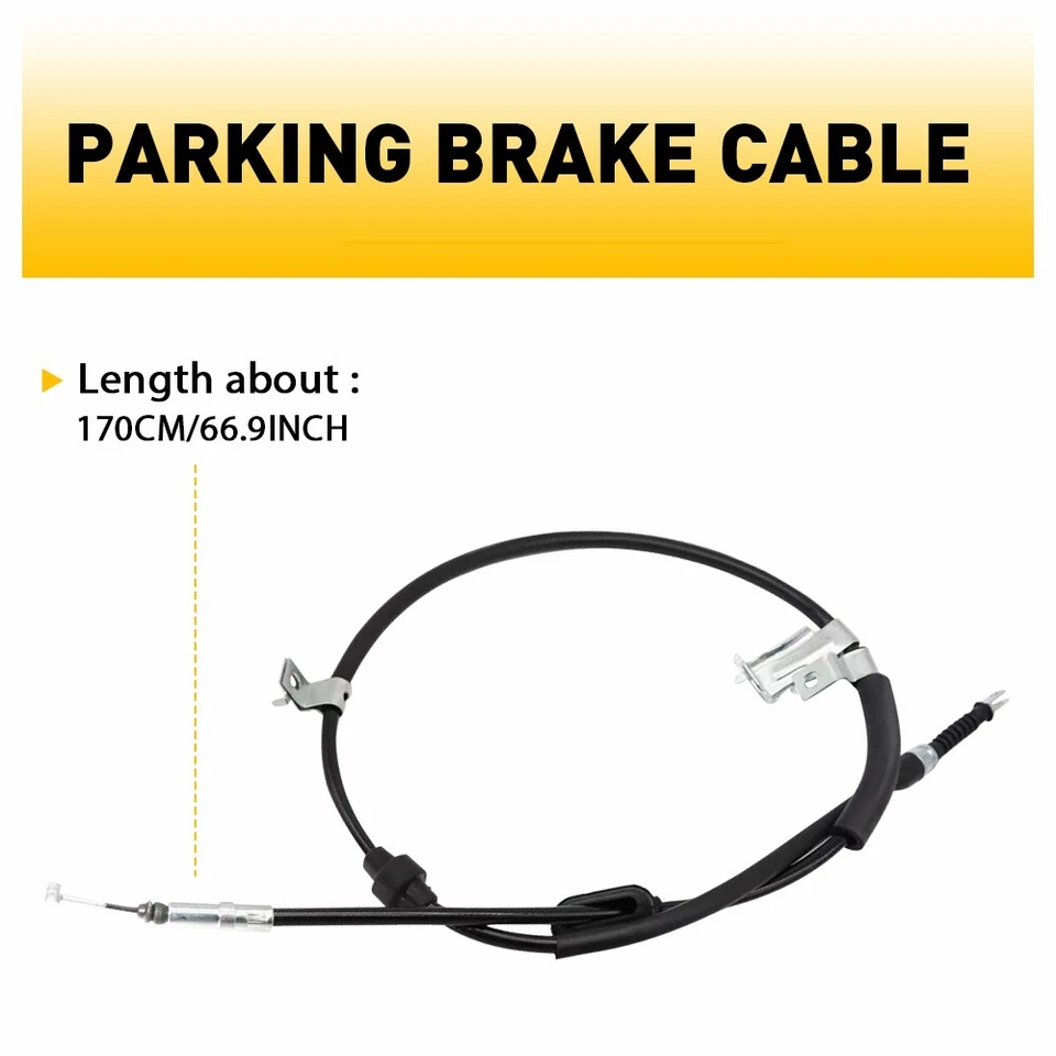 For 1994-1998 Acura Integra 1992-2000 Honda Civic Rear Parking Brake Cable E - Image 3 of 4
