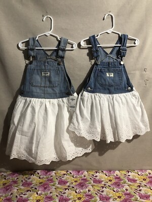 Oshkosh Baby B'Gosh Denim Dress Eyelet Skirt (3T-5T)