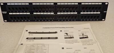 New TRENDnet 48 Port CAT6 Patch Panel TC-P48C6