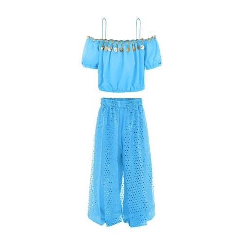 Handmade Children Girl Belly Dance Costumes Kids Belly Dancing Dance Cloth - Picture 2 of 39