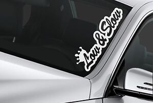 Low and Slow sticker Funny JDM Car Decal Window Door Bumper Laptop Vinyl Sticker