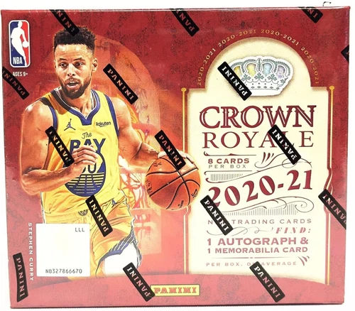 2020-21 PANINI CROWN ROYALE BASKETBALL HOBBY BOX NEW FACTORY SEALED