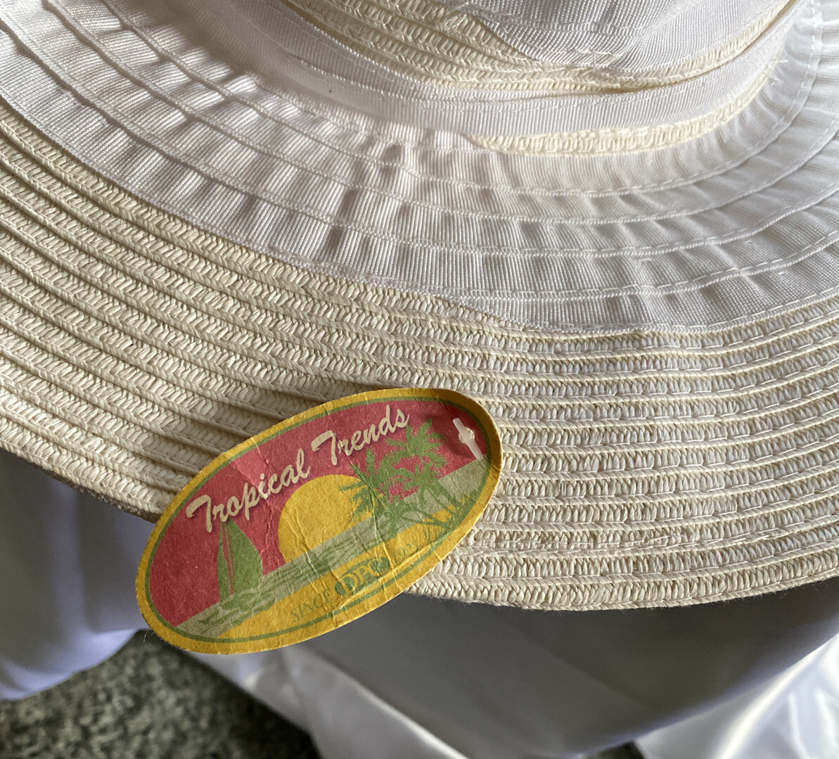 Vintage Tropical Trends Floppy Sun Hat TROPICAL TRENDS WOMEN main image 4