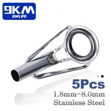 5pcs Fishing Rod Guides Tip Top Guide Building Repairing 1.6mm-8.0mm Single Size