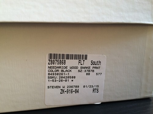 $695 NIB Stuart Weitzman Needaride Snake Print Over the Knee Boot Black size 7 - Picture 11 of 11