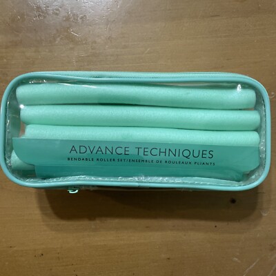 Avon Advanced Techniques 12 Green Bendable Roller Set Create Spiral Hair Curls