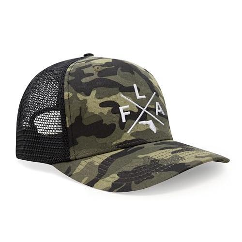 Florida FLA Mütze für Herren Damen - Snapback Trucker Baseball Cap (Camouflage) - Bild 3 von 3
