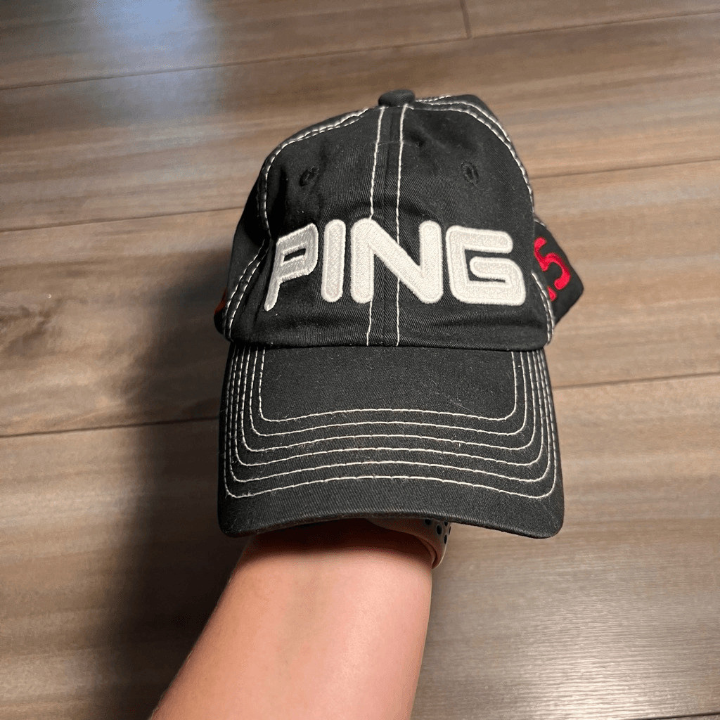 Ping Golf Black Athletic Strapback Hat - image 1