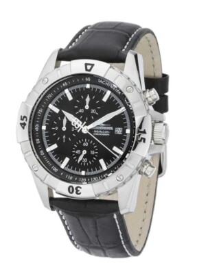 Thunderbirds TB1040-01 Big Falcon Flieger Chronograph Lederband 42 mm