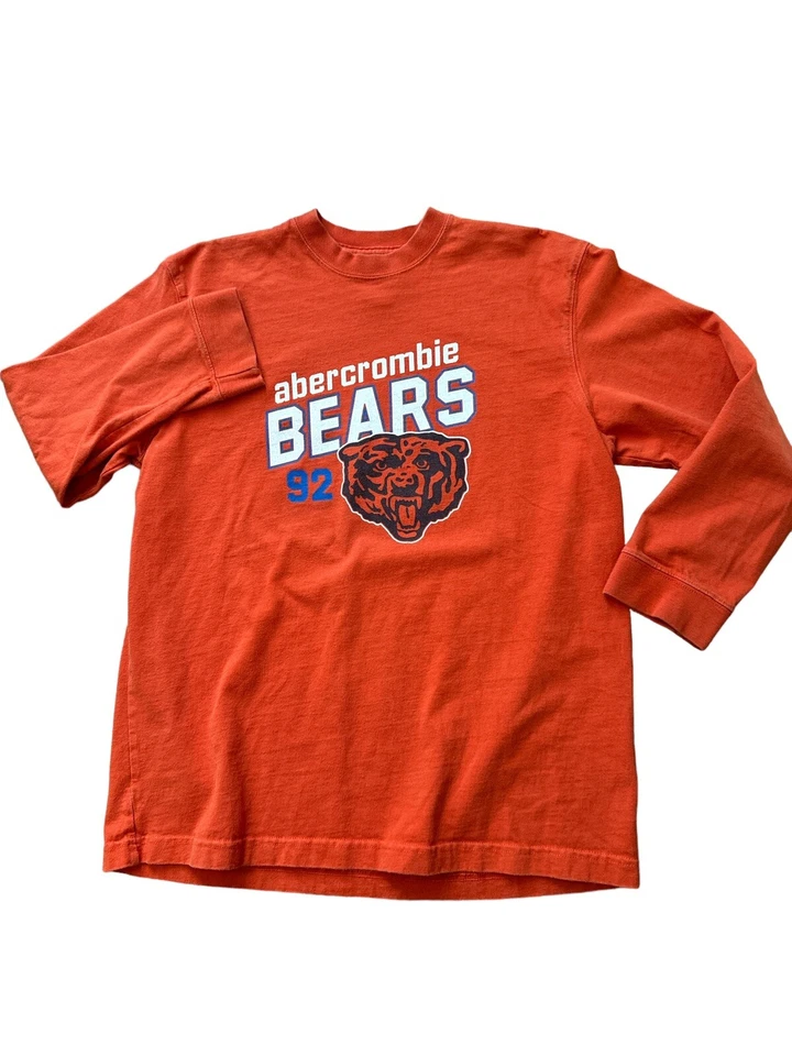 Vintage Y2K Abercrombie & Fitch Youth Large Long Sleeve Shirt Abercrombie Bears - Image 2 of 4