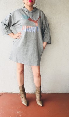 puma glam oversized hooded dress