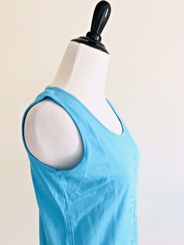 Womens Bud Light Sleeveless Tee Ladies Size S Blue Beer Pullover Shirt Stretch - Picture 8 of 12