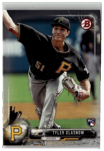 Mint 2017 Bowman Rookie Tyler Glasnow by Topps Dodgers RC Baseball 