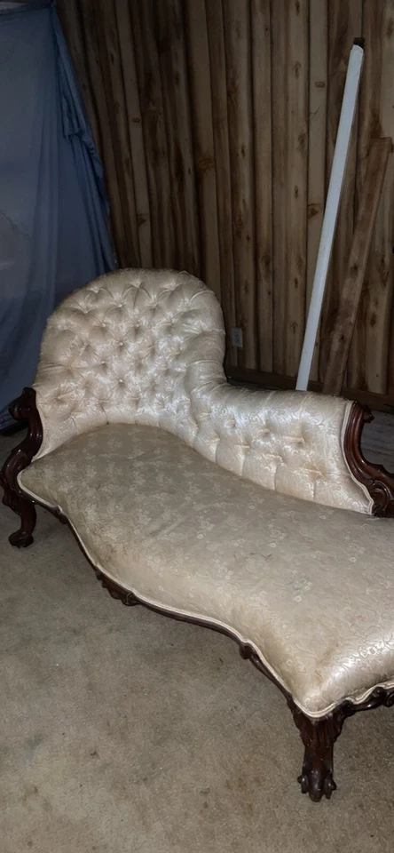 vintage chaise lounge - Image 2 of 4
