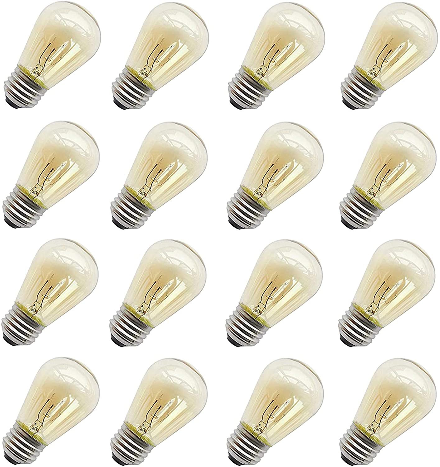 11 Watt Outdoor Light Bulbs, Rolay S14 Warm Replacement Bulbs for Outdoor Patio