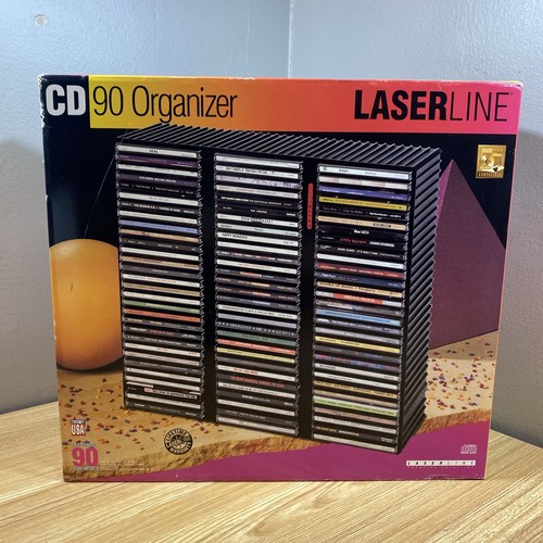 LASERLINE 90 Hard plastic black 90 CD Storage Case eBay