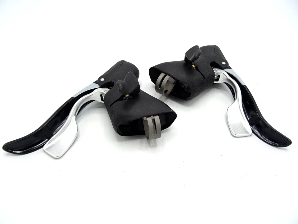 Microshift Centos 2x11 Speed Road Bike Shifters Set LH/RH Black White MS-571-M12 - Image 4 of 4