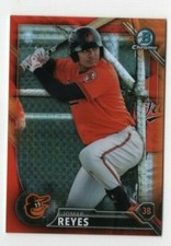 Jomar Reyes 2016 Bowman Chrome Prospect Orange Refractor /25 Card # BDC-154